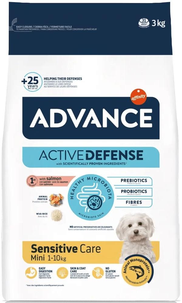 Advance Dog Mini Sensitive Salmon and Rice ЛОСОСЬ корм для собак міні і малих порід 3 кг (921515)